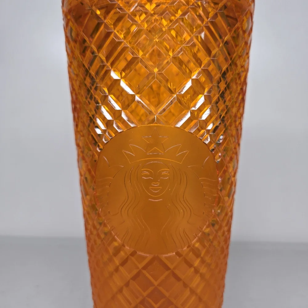 NEW Starbucks 2022 Summer Orange MANGO OMBRE Jeweled Venti Cold Cup Tumbler 24oz